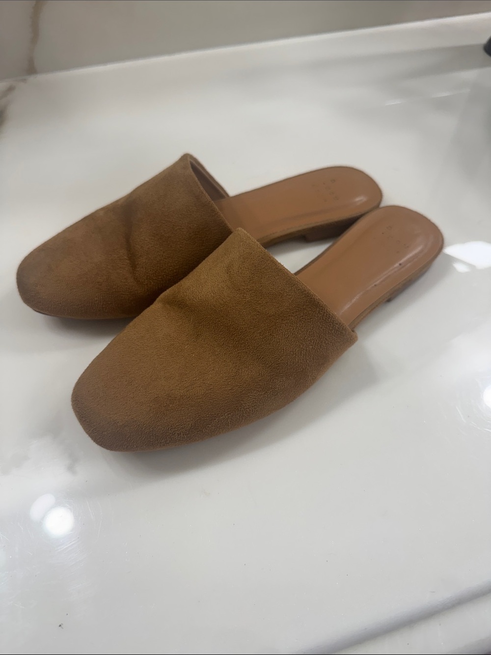 Women’s Tan Slip-On Mules